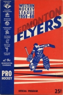 Edmonton Flyers 1959-60 program cover