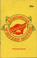 Edmonton Western Movers 1970-71 program cover