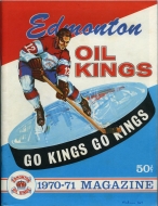 Edmonton Oil Kings 1970-71 program cover