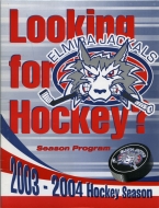 Elmira Jackals 2003-04 program cover