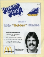 Erie Golden Blades 1982-83 program cover
