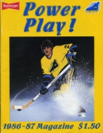 Erie Golden Blades 1986-87 program cover