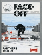 Erie Panthers 1988-89 program cover