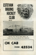 Estevan Bruins 1957-58 program cover