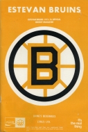 Estevan Bruins 1975-76 program cover