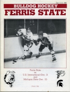 Ferris State University 1986-87 program cover