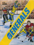 Flint Generals 1977-78 program cover