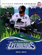 Florida Everblades 2013-14 program cover