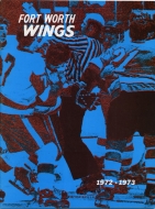 Fort Worth Wings 1972-73 program cover
