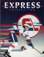Fredericton Express 1981-82 program cover