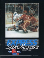 Fredericton Express 1986-87 program cover