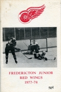 Fredericton Red Wings 1977-78 program cover