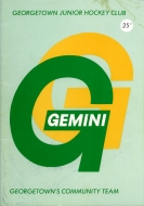 Georgetown Gemini 1975-76 program cover