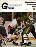 Georgetown Gemini 1977-78 program cover