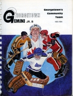 Georgetown Gemini 1983-84 program cover