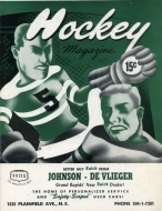 Grand Rapids Rockets 1954-55 program cover