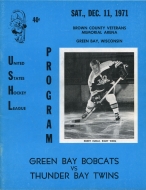Green Bay Bobcats 1971-72 program cover
