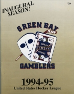 Green Bay Gamblers 1994-95 program cover