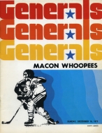 Greensboro Generals 1973-74 program cover