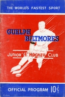 Guelph Biltmores 1949-50 program cover