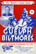 Guelph Biltmores 1953-54 program cover