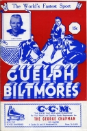 Guelph Biltmores 1958-59 program cover