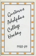 Gustavus Adolphus College 1988-89 program cover