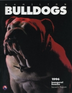 Hamilton Bulldogs 1996-97 program cover