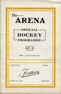 Hamilton Tigers 1927-28 program cover