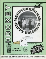 Hampton Gulls 1975-76 program cover