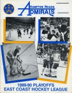 Hampton Roads Admirals 1989-90 program cover