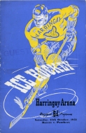 Harringay Racers 1951-52 program cover