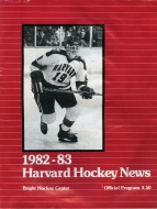 Harvard University 1982-83 program cover