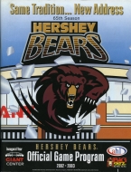 Hershey Bears 2002-03 program cover