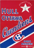 Hull-Ottawa Canadiens 1960-61 program cover
