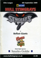 Hull Stingrays 2009-10 program cover