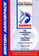 Humberside Hawks 1994-95 program cover