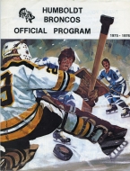 Humboldt Broncos 1975-76 program cover