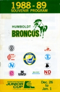 Humboldt Broncos 1988-89 program cover