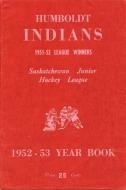 Humboldt Indians 1952-53 program cover