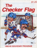 Indianapolis Checkers 1982-83 program cover