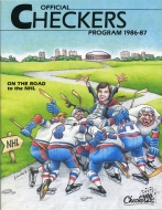 Indianapolis Checkers 1986-87 program cover
