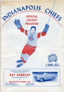 Indianapolis Chiefs 1961-62 program cover