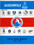Jacksonville Barons 1972-73 program cover