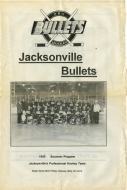Jacksonville Bullets 1993-94 program cover
