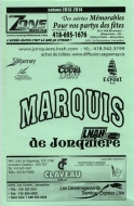 Jonquiere Marquis 2013-14 program cover