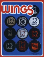 Kalamazoo Wings 1986-87 program cover