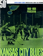 Kansas City Blues 1968-69 program cover