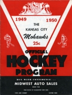 Kansas City Mohawks 1949-50 program cover