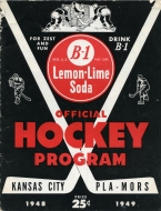 Kansas City Pla-Mors 1948-49 program cover